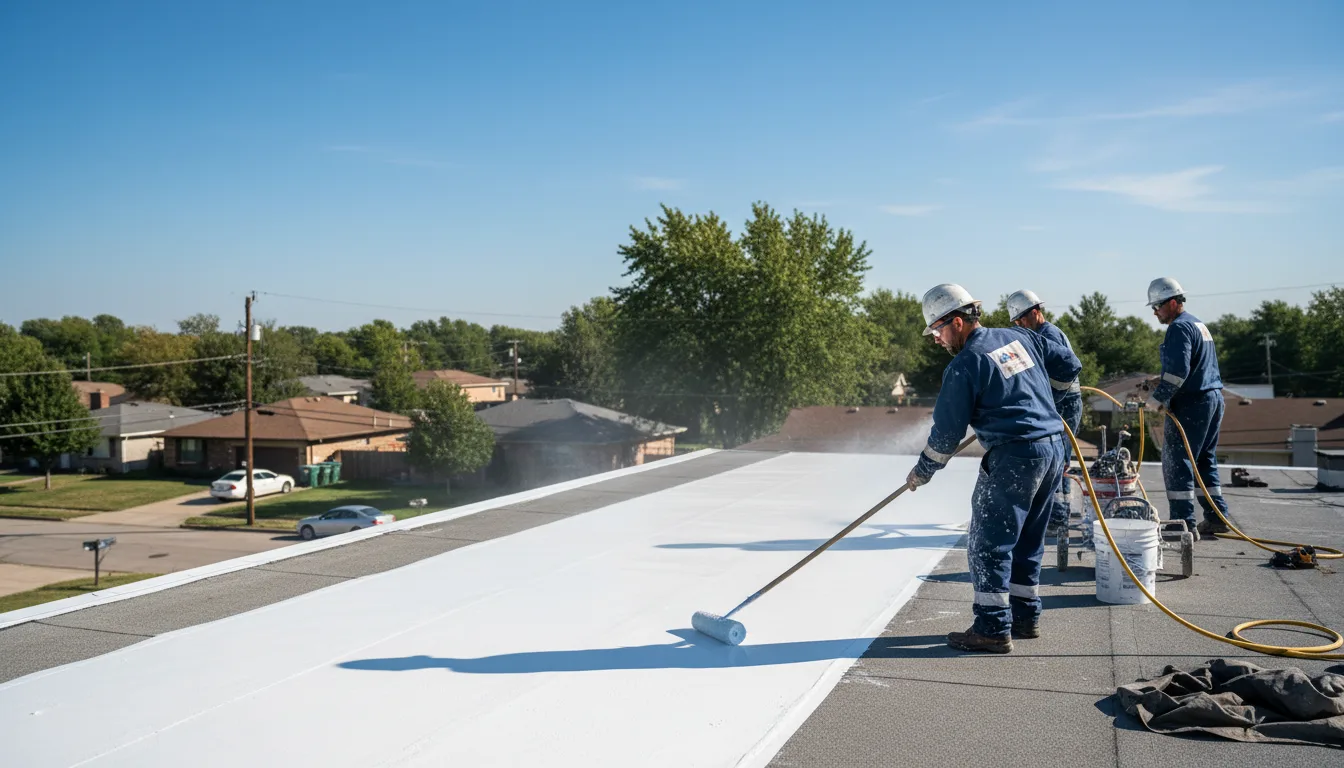 Commercial roof coating in Batesville, TX near me